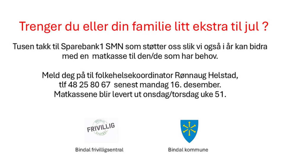 Lenke til artikkel: Matkasse til jul